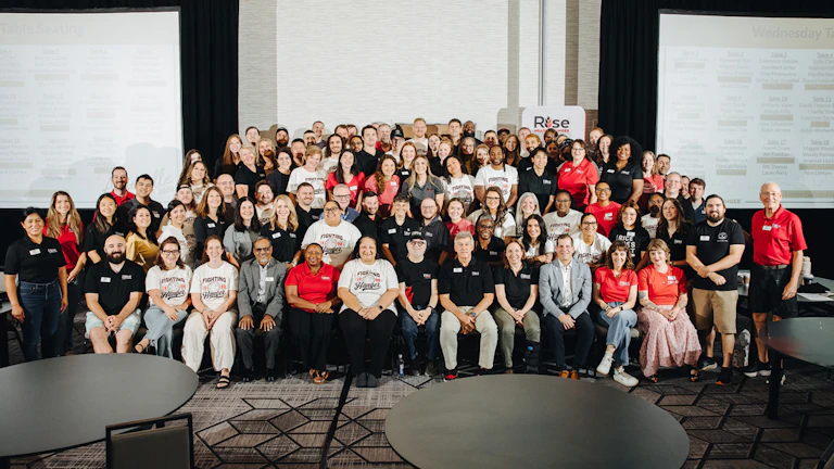 Full Staff photo at their 2026 All Staff Retreat